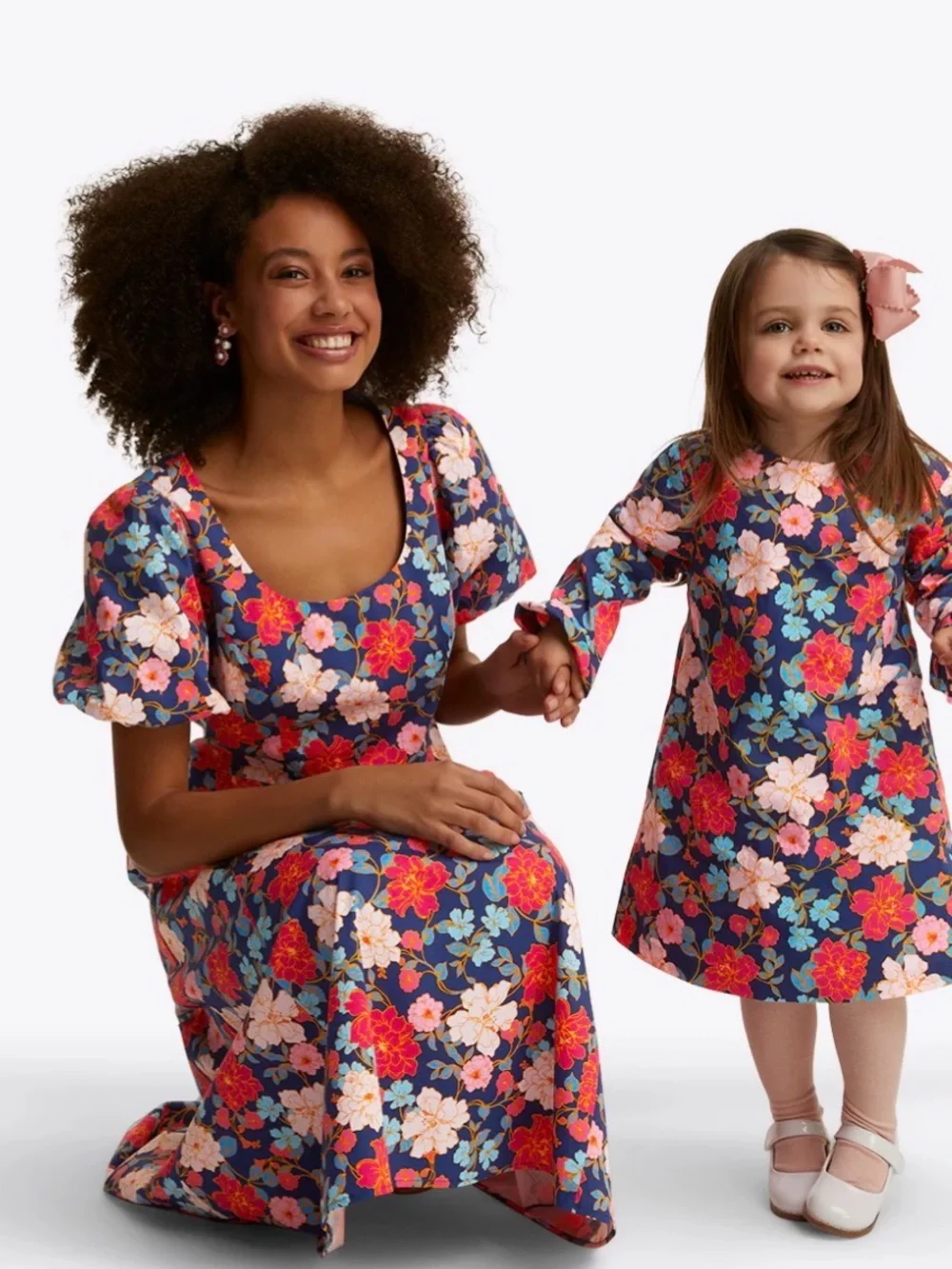 Draper James Kids Floral Dress Easter Flowers Vibrant Colorful Ruffle Sleeve, XL